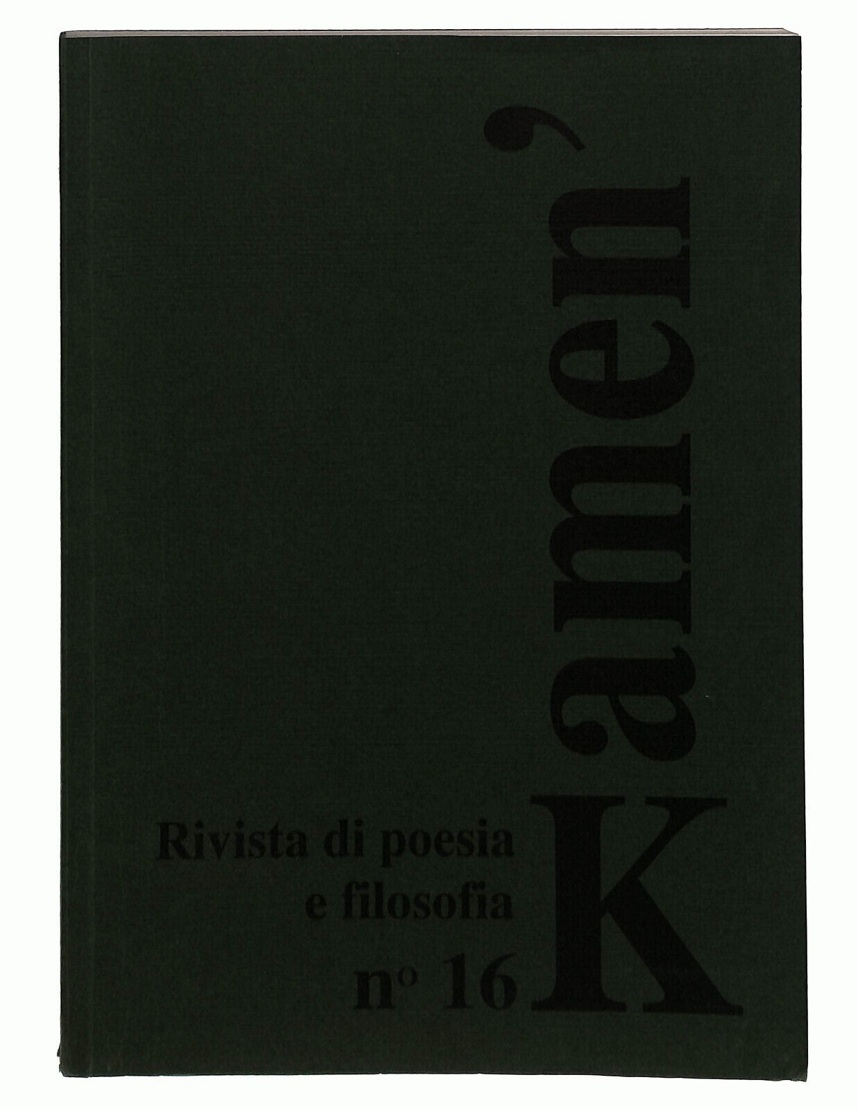 EBOND Kamen' Rivista Di Poesia e Filosofia N. 16 Libro LI022408