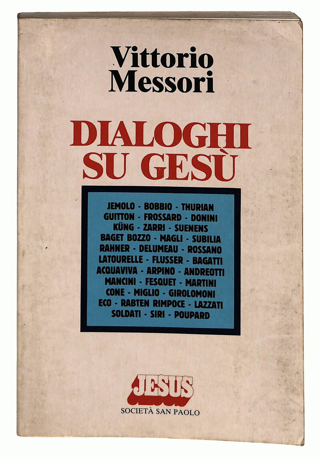 EBOND Dialoghi Su Gesu Di Vittorio Messori Libro LI022603