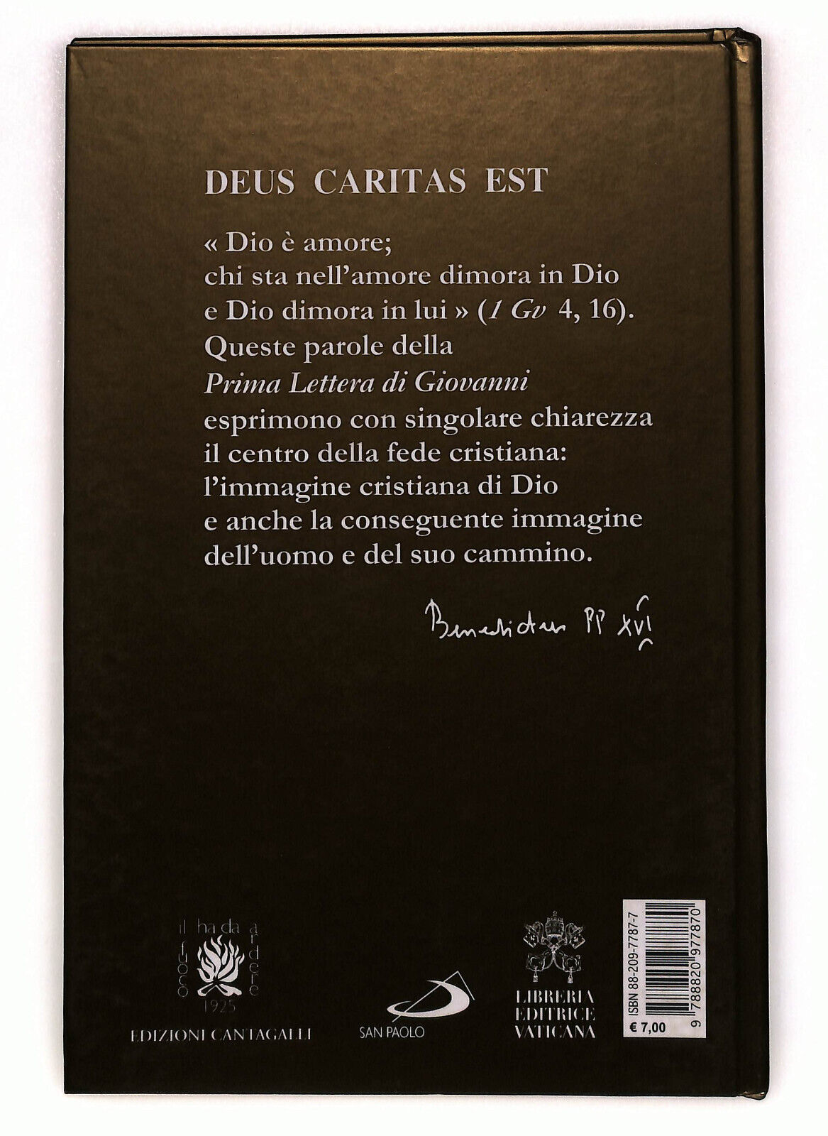 EBOND Deus Caritas Est Di Benedetto Xvi Libro LI022705