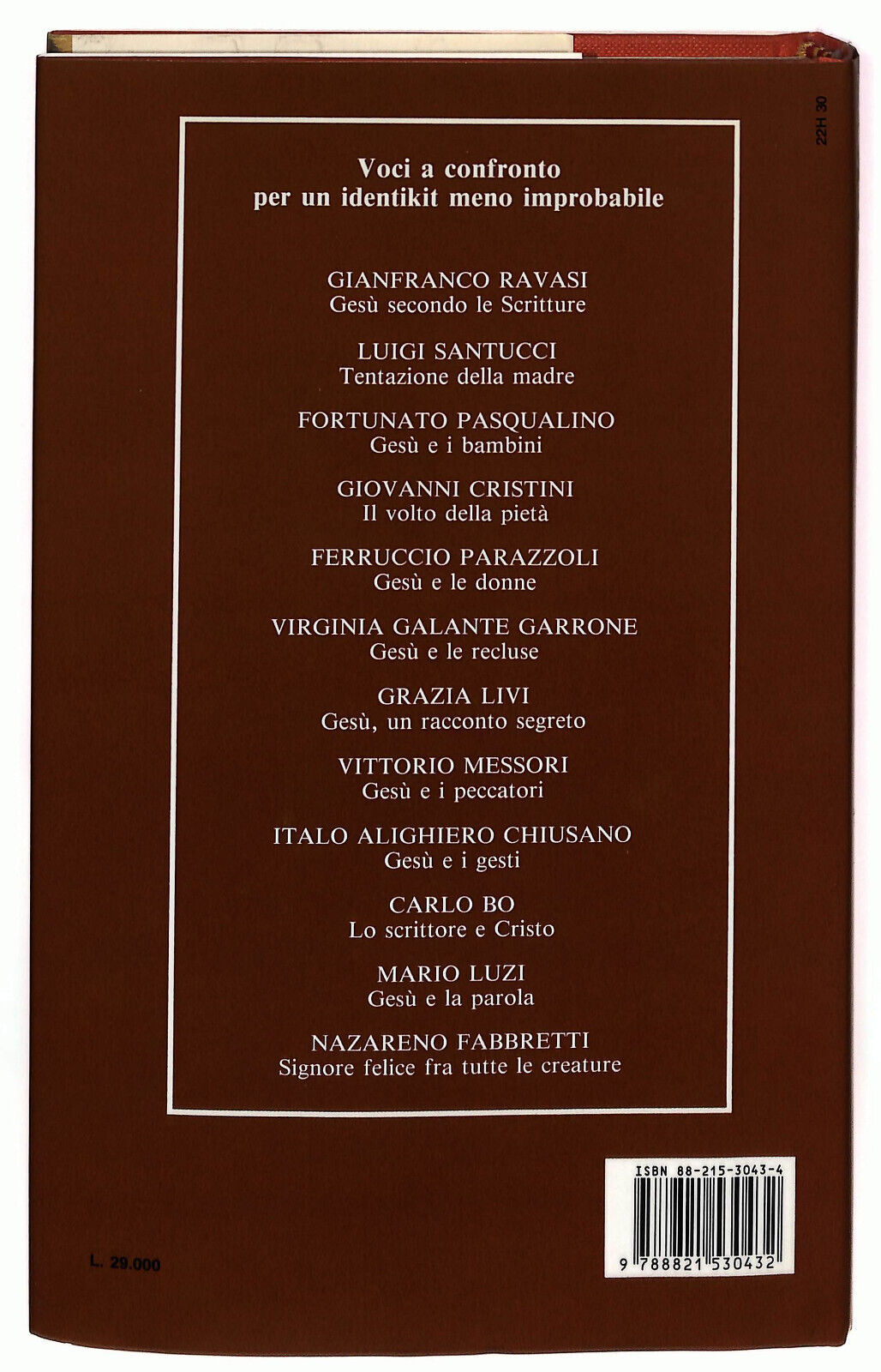 EBOND Gesu Di Nazaret Voci a Confronto Per Identikit Meno Improb. Libro LI023002