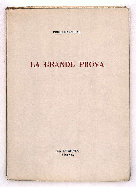 EBOND La Grande Prova Di Primo Mazzolari La Locusta Vicenza Libro LI023103