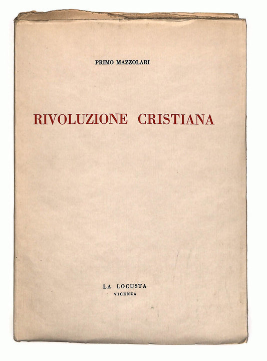 EBOND Rivoluzione Cristiana Di Primo Mazzolari La Locusta Vicenza Libro LI023111