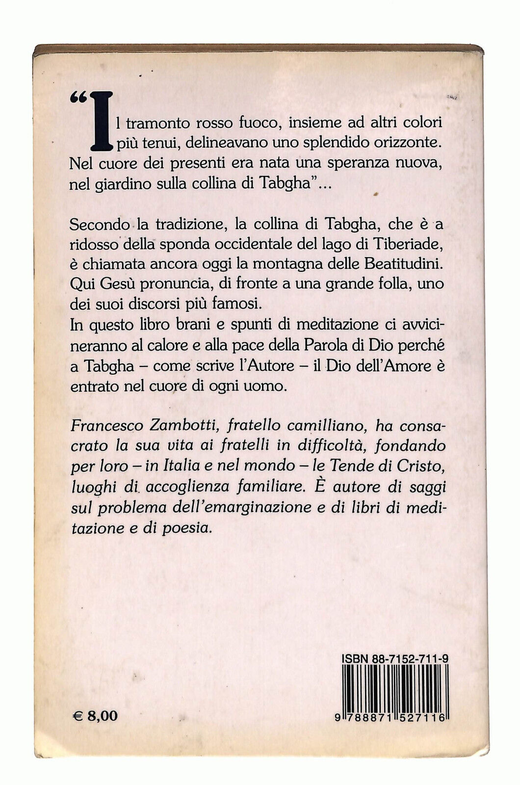 EBOND La Collina Di Tabgha Di Francesco Zambotti Gribaudi Libro LI023255