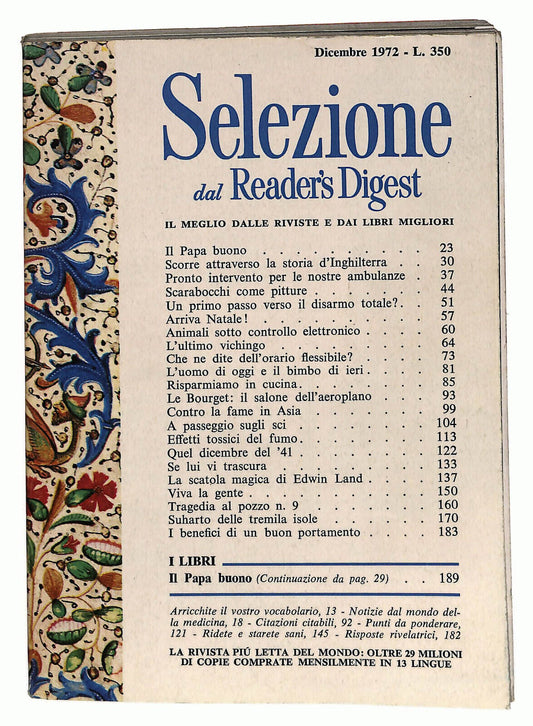 EBOND Selezione Dal Reader's Digest 1972 Dicembre Libro LI023271