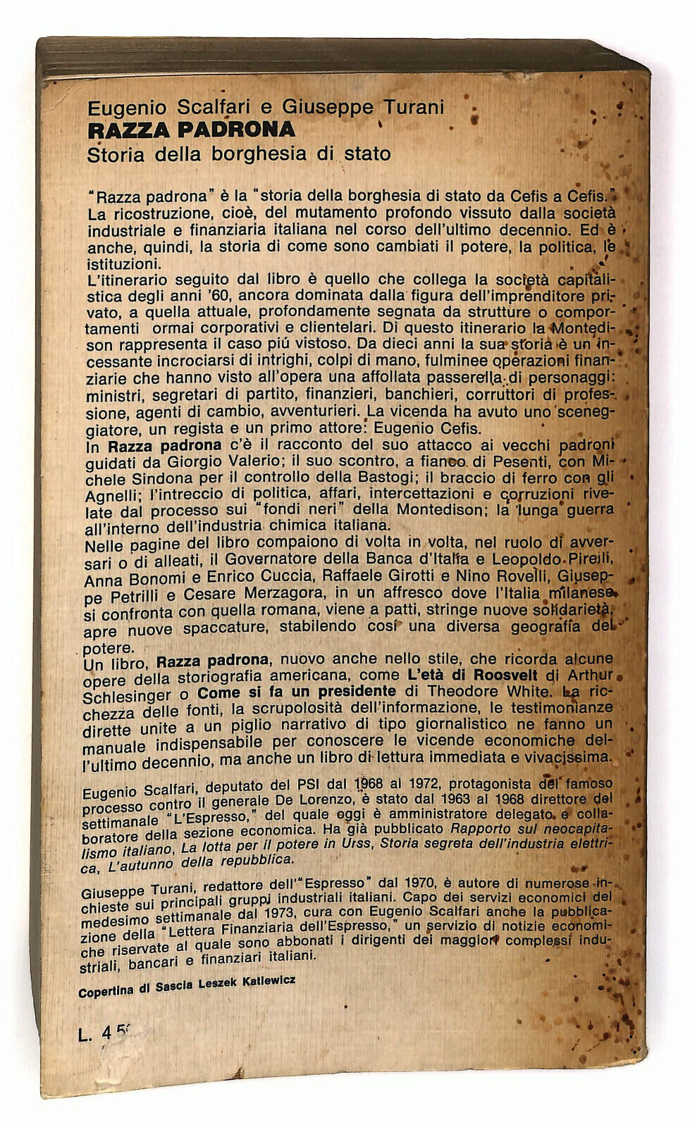 EBOND Razza Padrona Di Eugenio Scalfari e Giuseppe Turani Libro LI023357