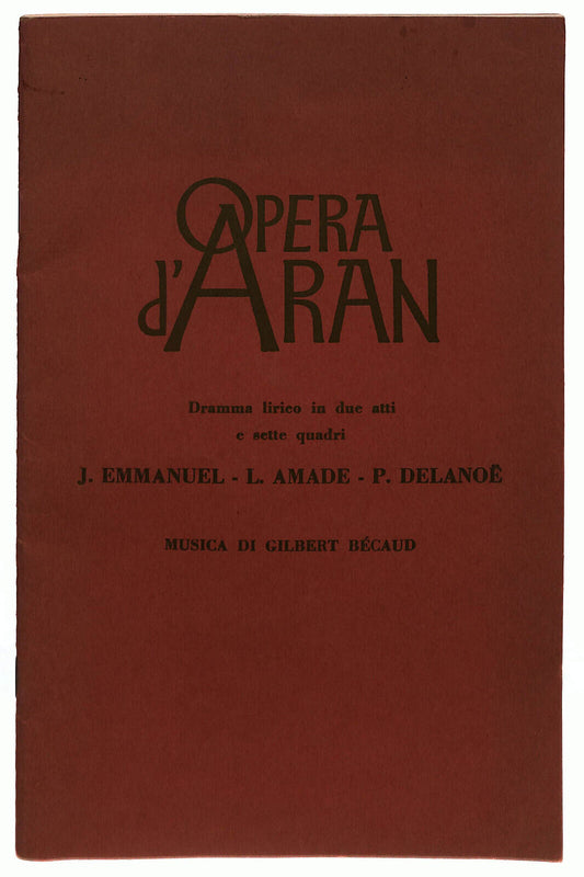 EBOND Opera D'aran Dramma Lirico In 2 Atti e 7 Quadri Ponchielli Libro LI023613