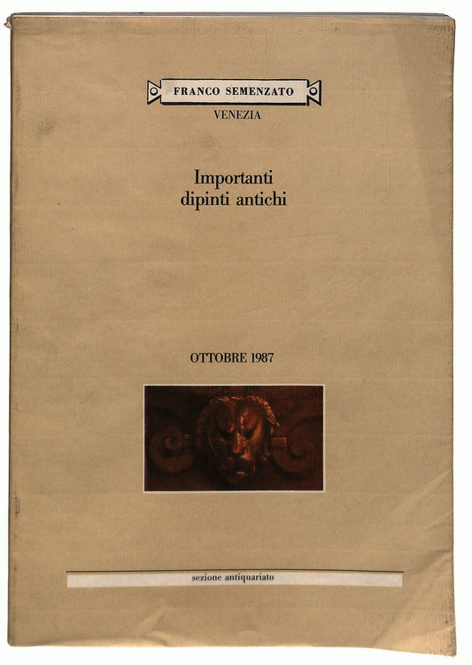 EBOND Importanti Dipinti Antichi Antiquariato Asta Venezia 1987 Libro LI023750