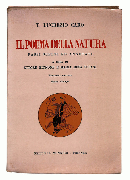 EBOND Il Poema Della Natura Di T. Lucrezio Caro Felice Le Monnier Libro LI023958