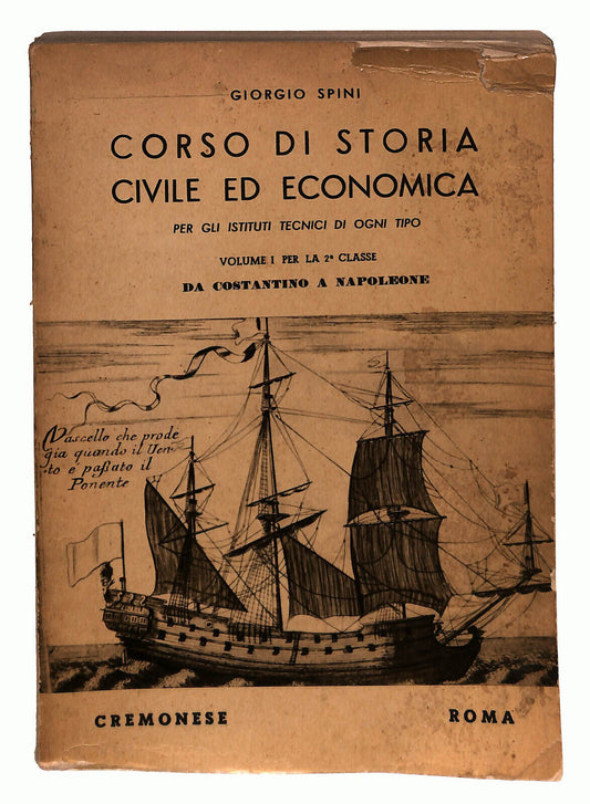 EBOND Corso Di Storia Civile Ed Economica Di Giorgio Spini Libro LI024008