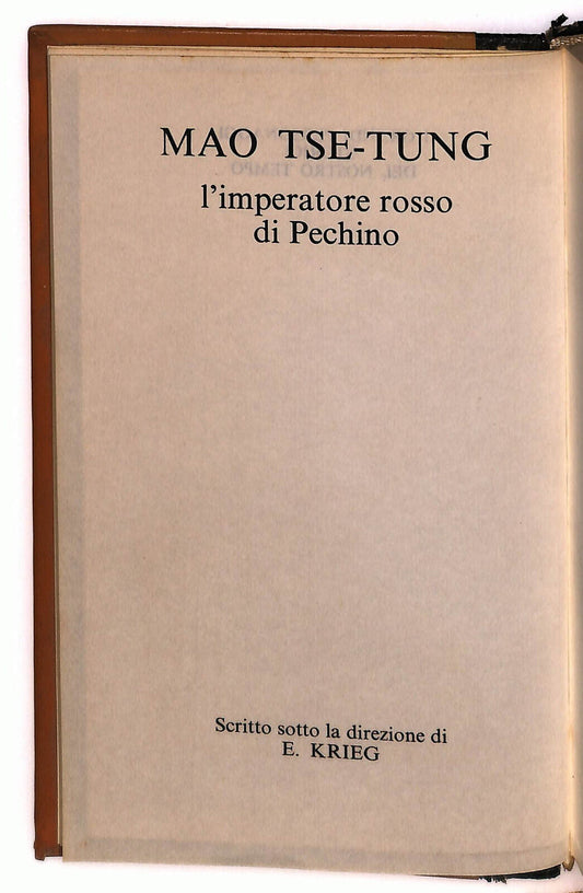 EBOND Mao Tse-tung L'imperatore Rosso Di Pechino Ed Ferni 1972 Libro LI024059