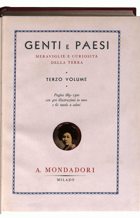 EBOND Genti e Paesi Vol. 3 1934 Mondadori Libro LI024212