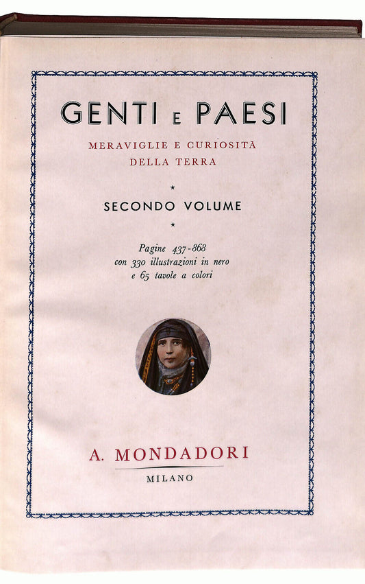 EBOND Genti e Paesi Vol. 2 1934 Mondadori Libro LI024250