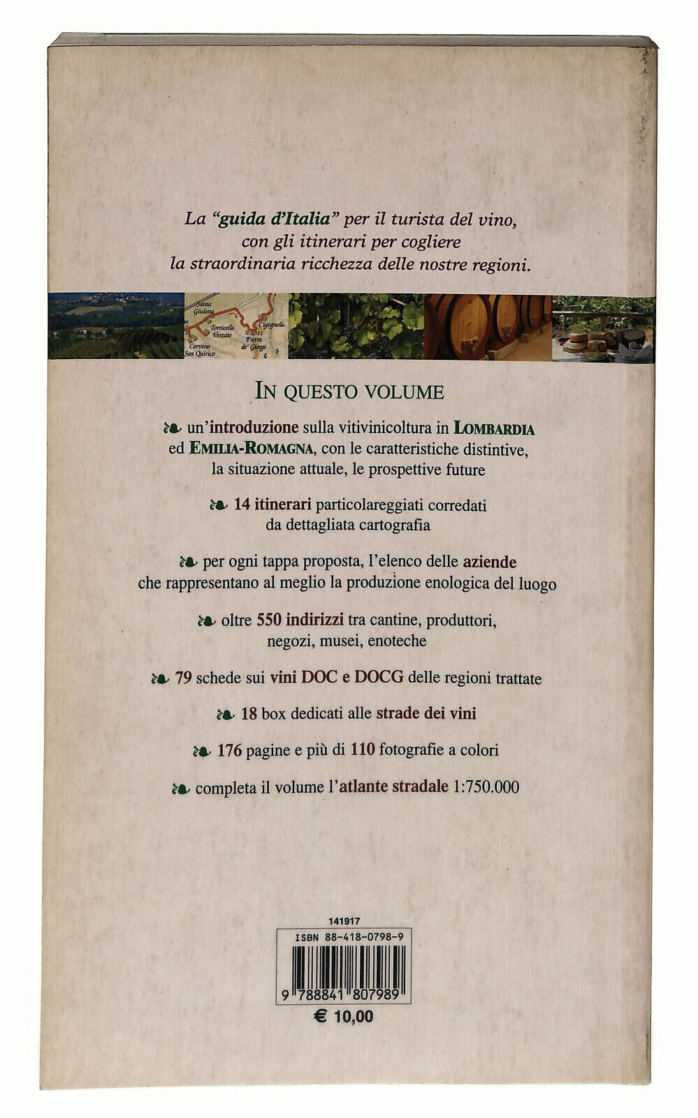 EBOND Sulle Strade Del Vino Lombardia Emilia Romagna Libro LI024513