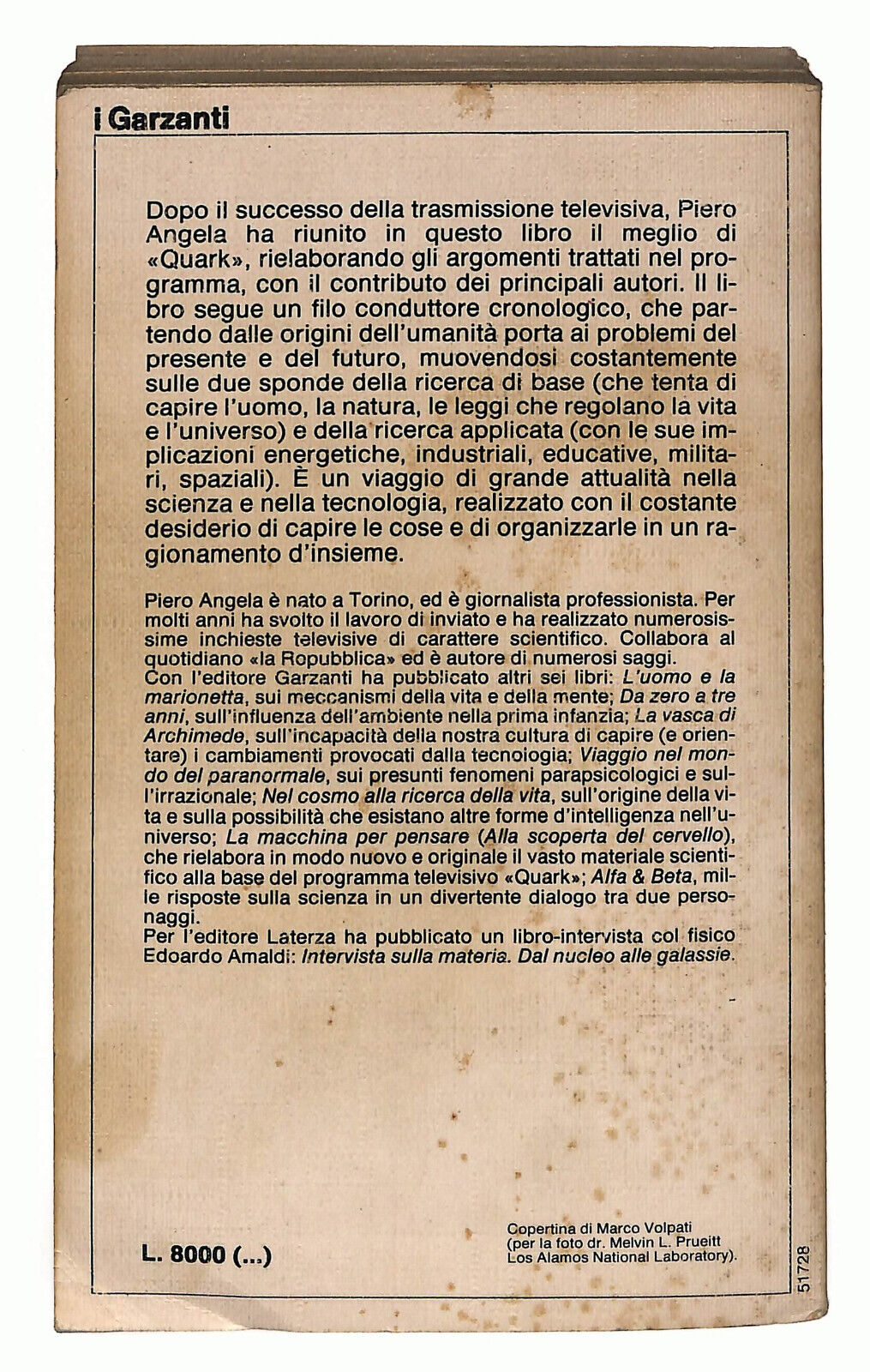 EBOND Viaggi Nella Scienza Di Piero Angela Garzanti Libro LI024660