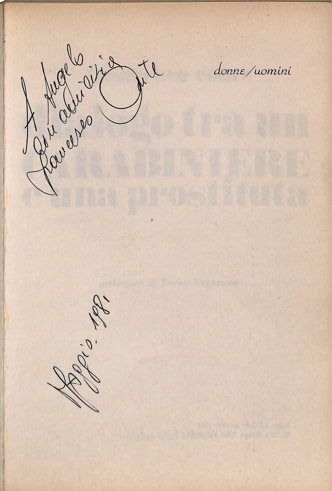 EBOND Dialogo Tra Un Carabiniere e Una Prostituta Di F. Conte Libro LI024816