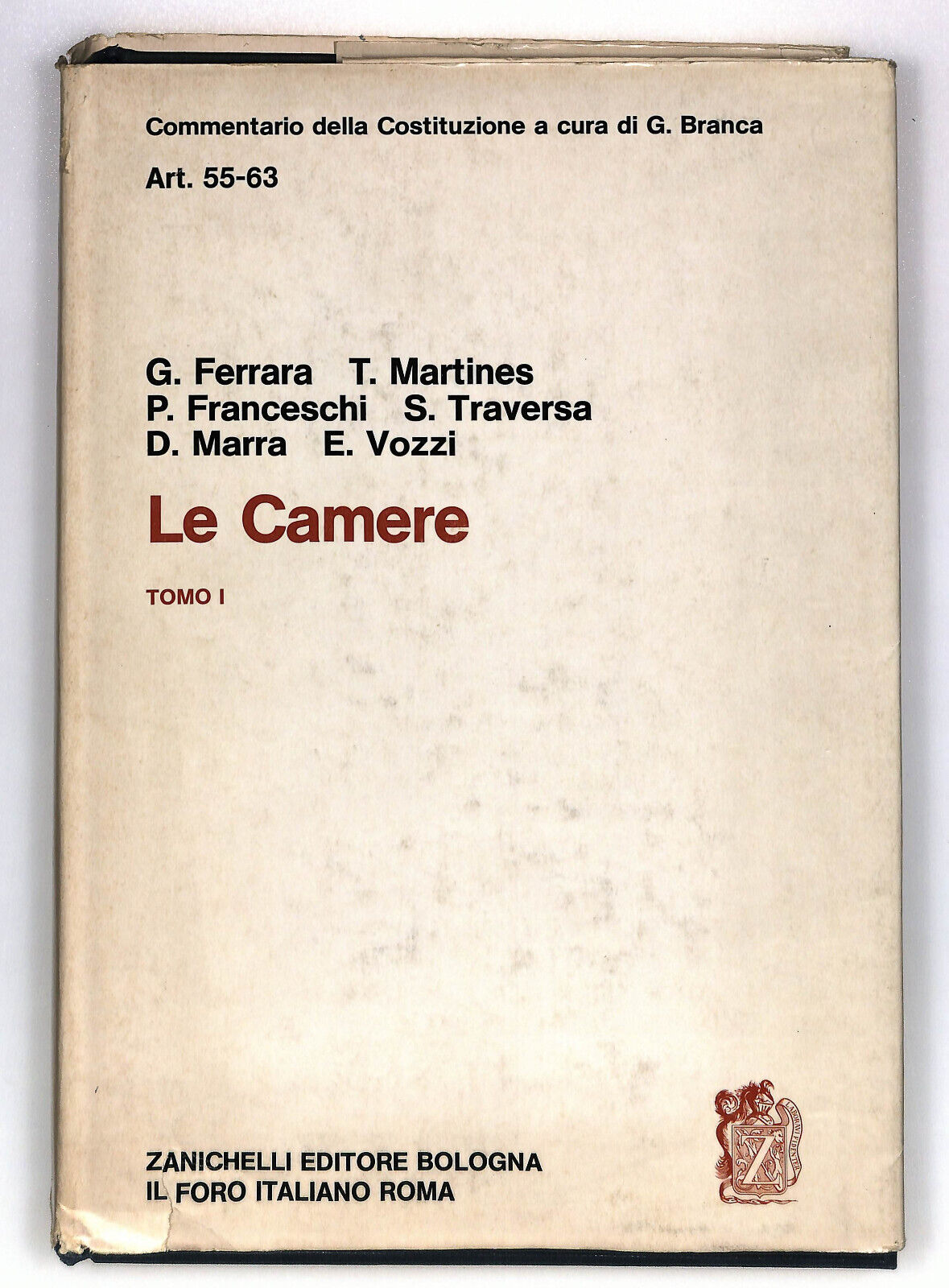 EBOND Commentario Della Costituzione Le Camere Vol 1 1984 Libro LI024901