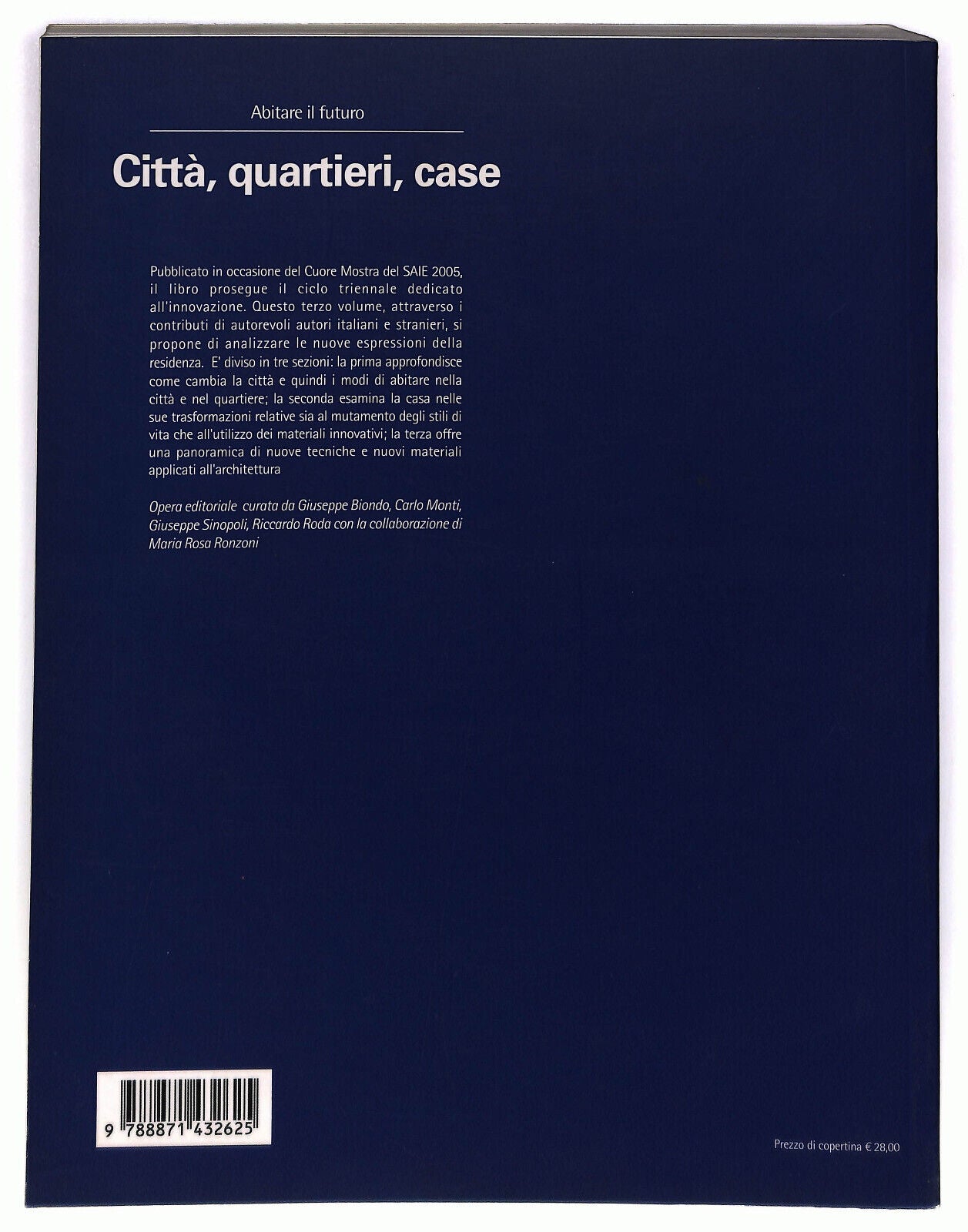 EBOND Abitare Il Futuro Citta, Quartieri, Case Be-ma Editrice Libro LI025101