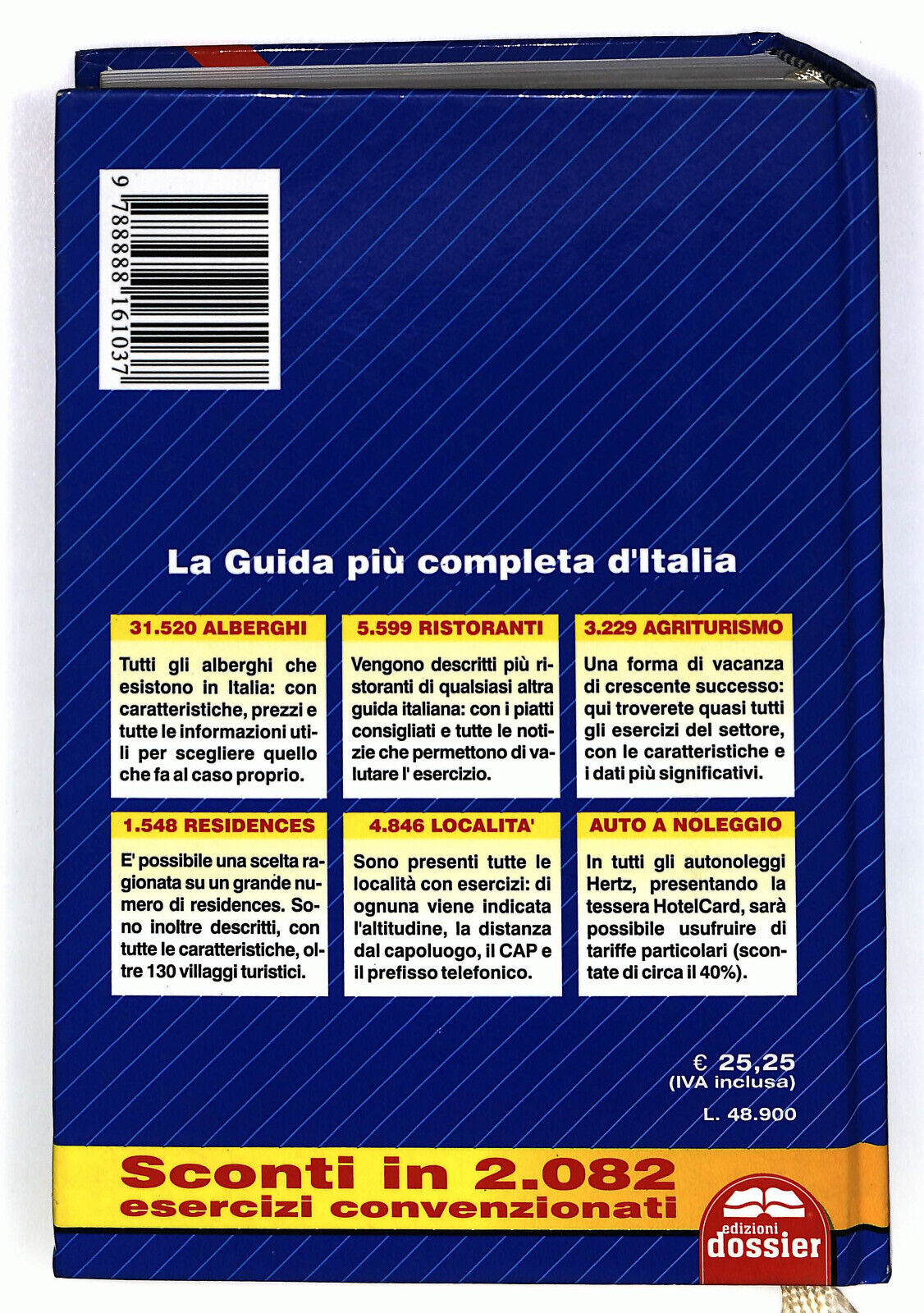 EBOND Superguida 2002 Italy Hotels Edizioni Dossier Libro LI025156