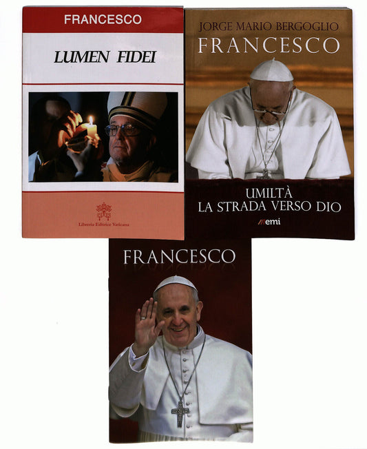 EBOND Lotto 3 Libri Papa Francesco Lumen Fidei Francesco e Umilta Libro LI025217