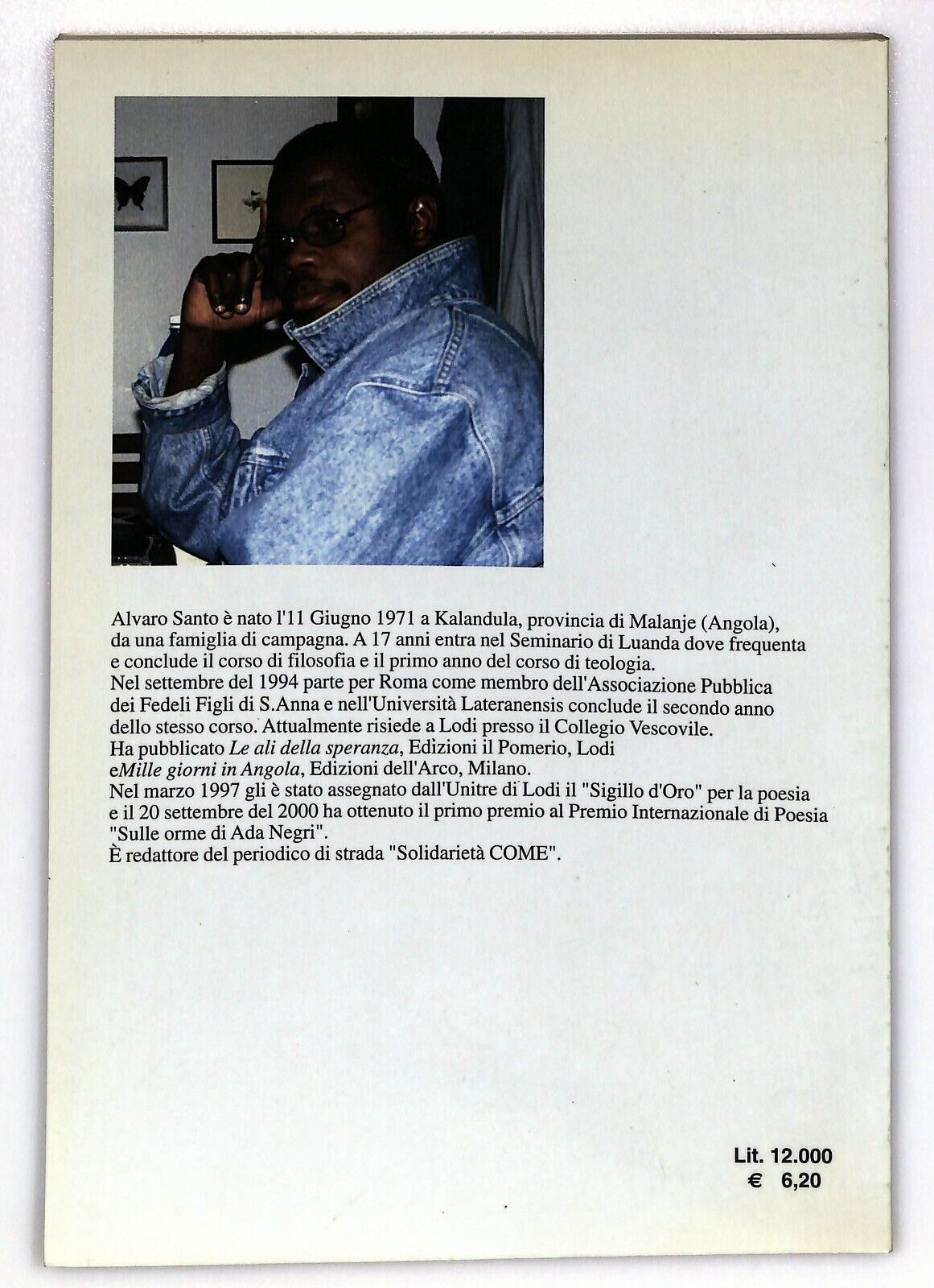 EBOND L’uomo Mistero Canti e Discorsi Alla Nazione Africa 2001 Libro LI025804