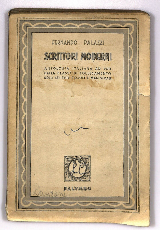 EBOND Scrittori Moderni Fernando Palazzi Palvmbo 1954 Libro LI026210