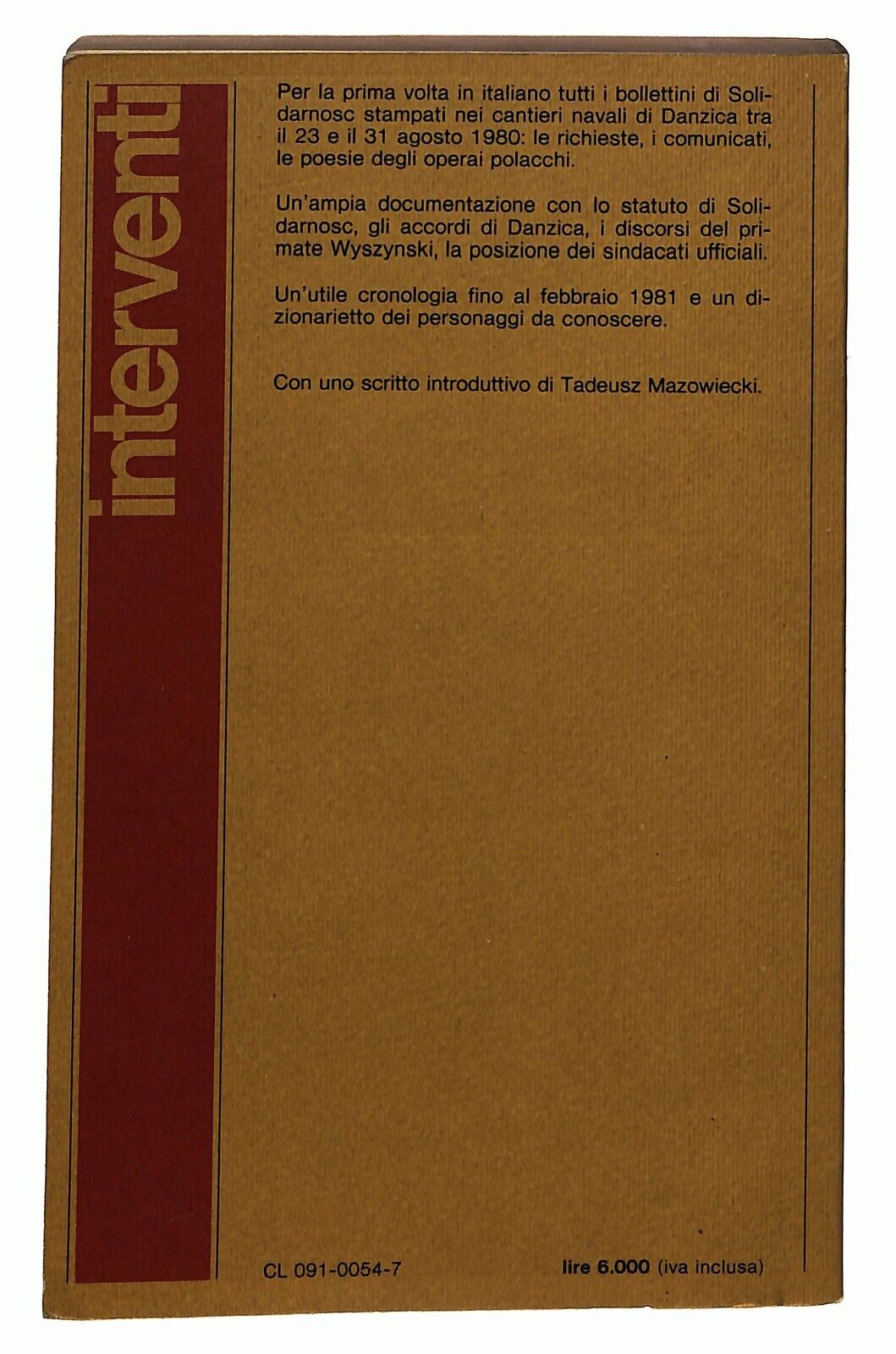EBOND Solidarnosc I Documenti Della Svolta Polacca Edizioni Lavoro 1981 Libro LI026462