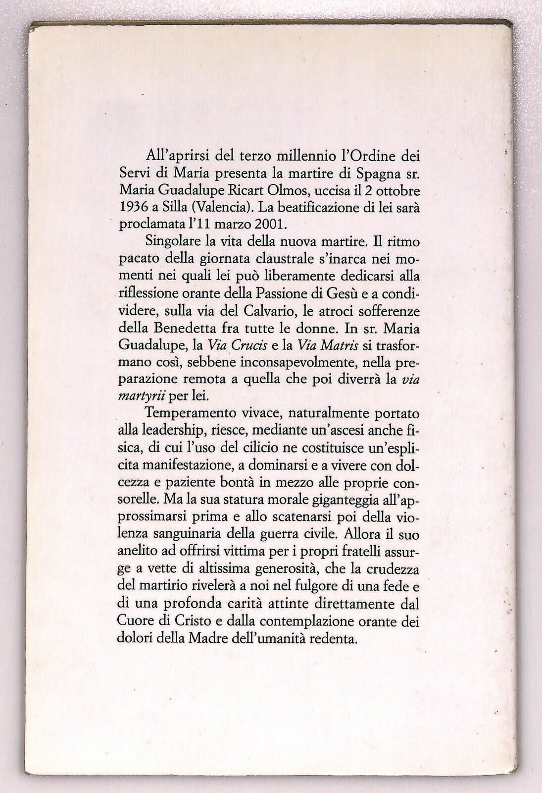 EBOND L'amore Insanguinato P. Tito M. Sartori 2001 Libro LI026565