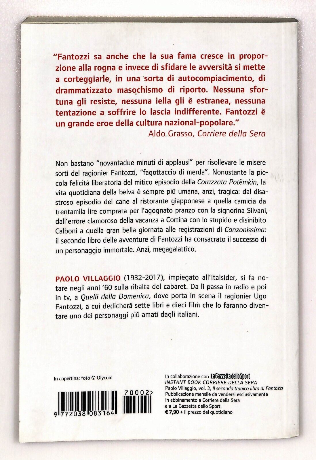 EBOND Il Secondo TragicoDi Fantozzi P. Villaggio 2017 Libro LI026665