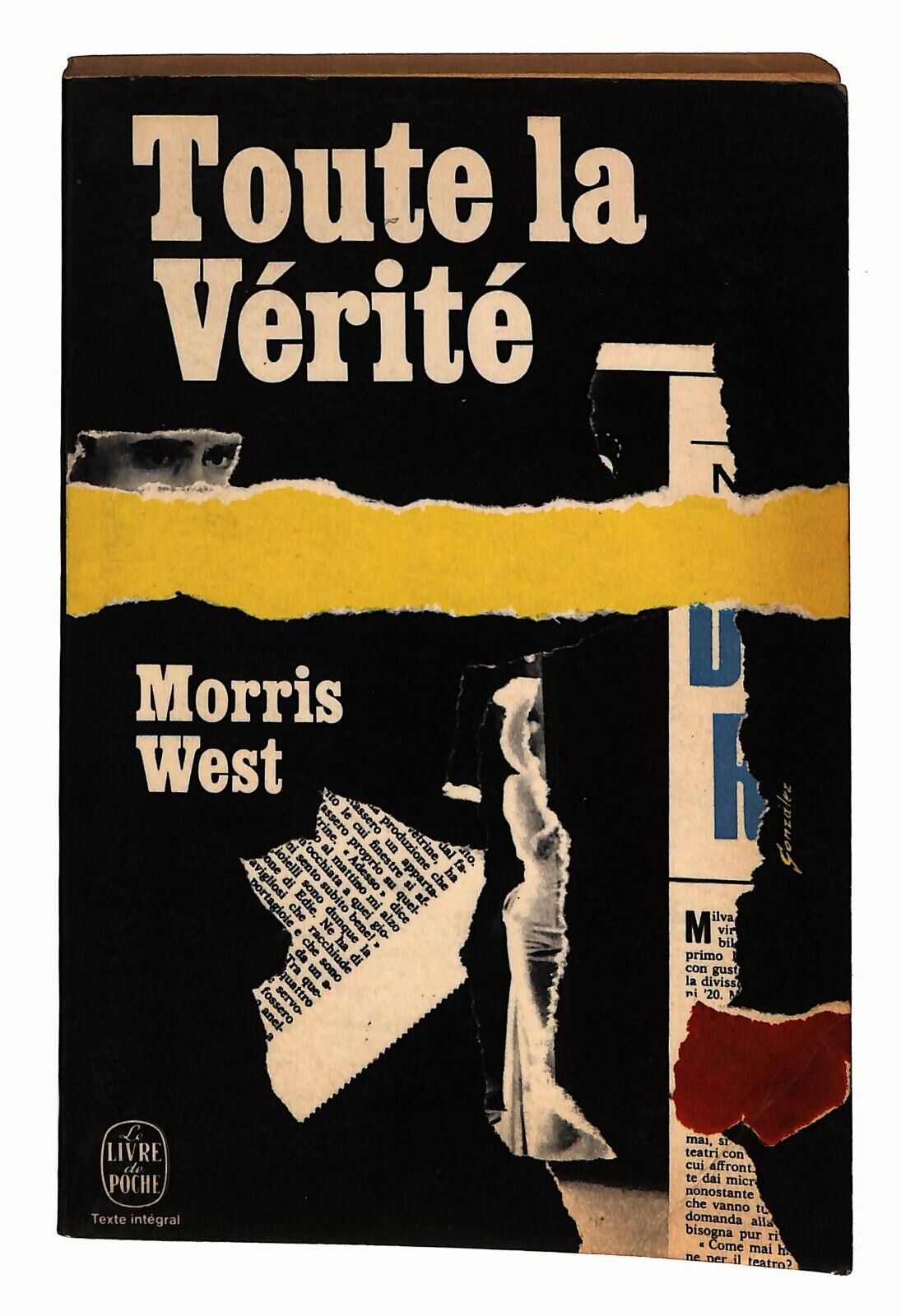 EBOND Toute La Verite Di West Morris Edizione Francese 1957libro LI026907