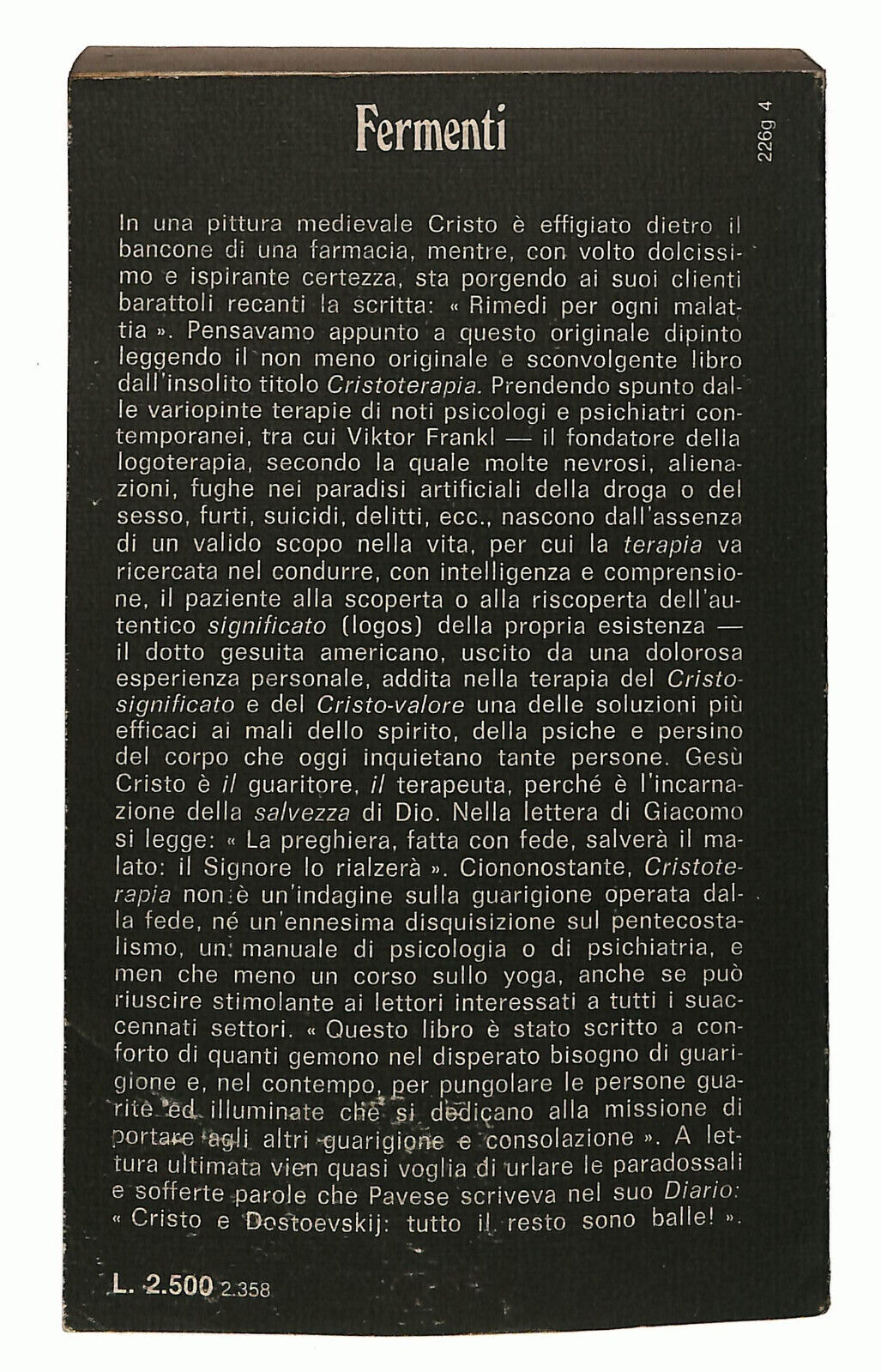 EBOND Cristoterapia Di Bernard Tyrrel Libro LI027054