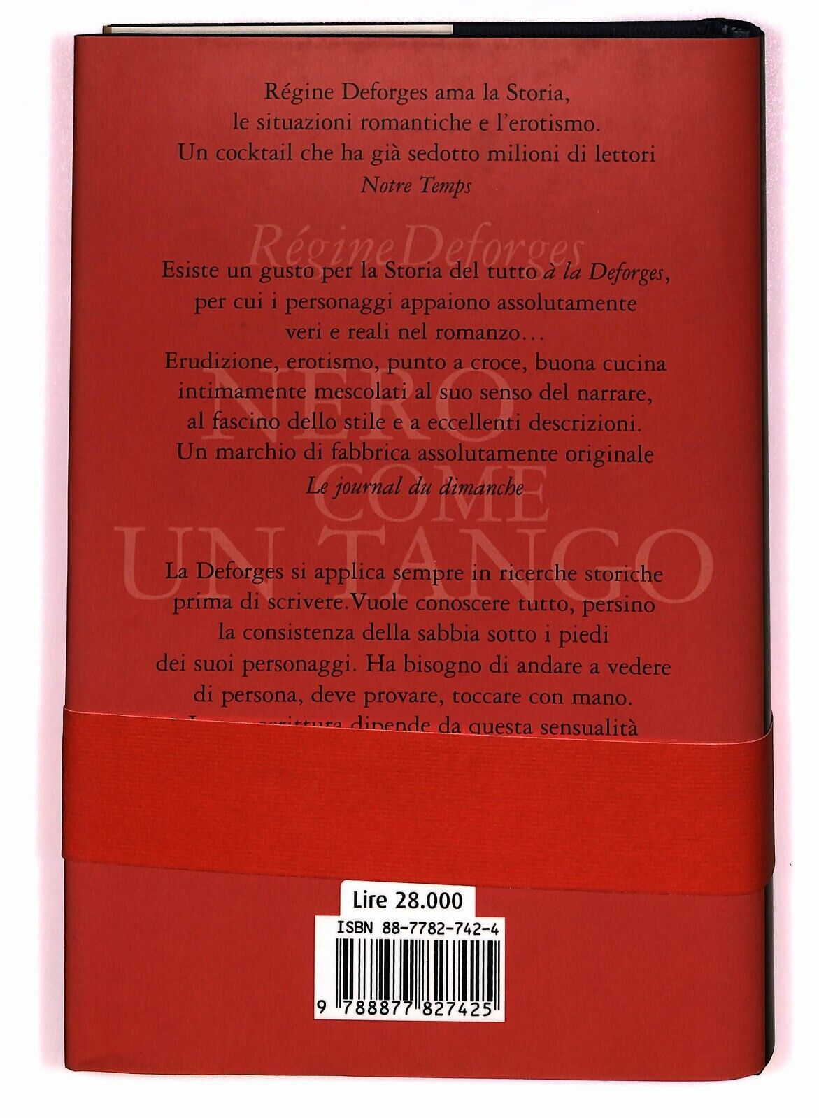 EBOND Nero Come Un Tango Regine Deforges Salani 1998 Libro LI027350