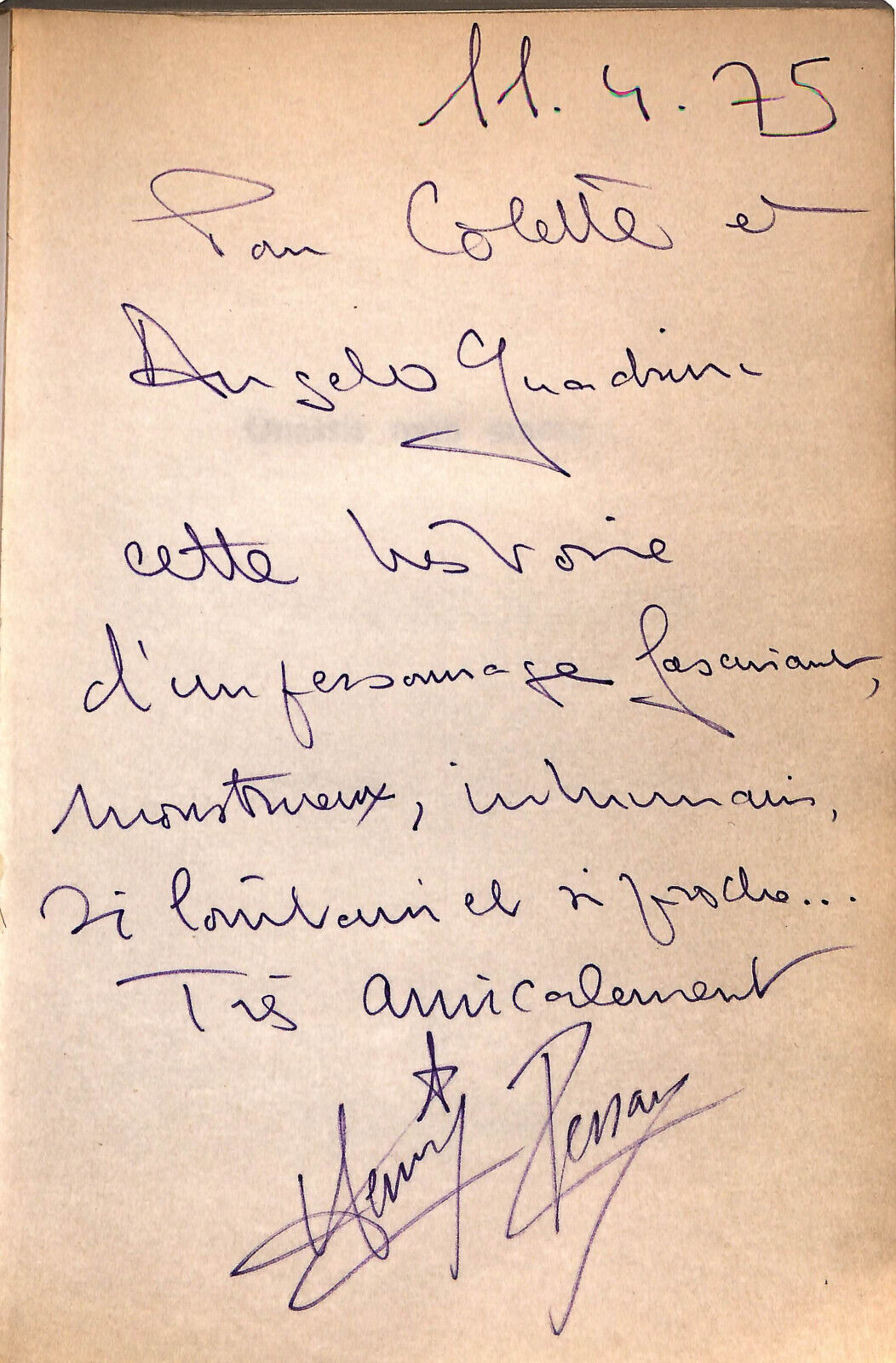 EBOND Onassis Mon Amour Di Henry Pessar Autografo Libro LI027554