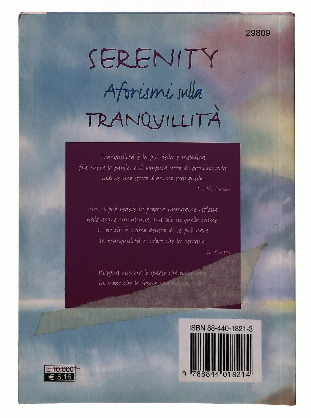 EBOND Serenity Aforismi Sulla Tranquillita Demetra Libro LI027869