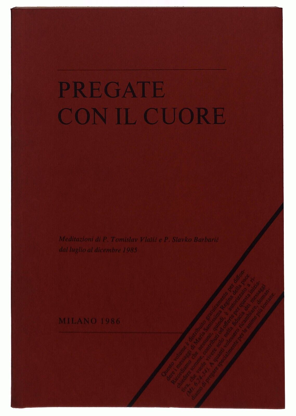 EBOND Pregate Con Il Cuore 1986 Libro LI028010