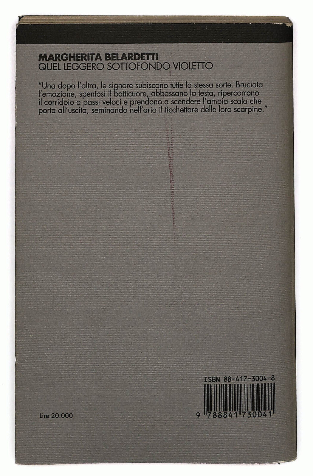 EBOND Quel Leggero Sottofondo Violeto Di Margherita Belardetti Libro LI028056