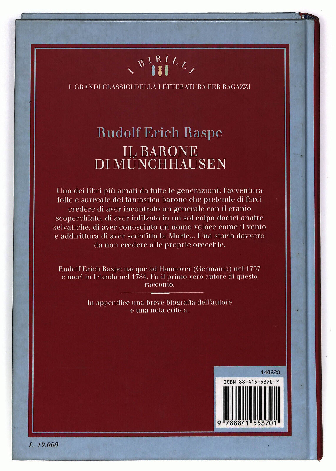 EBOND Il Barone Di Munchhausen Di Rudolf Erich Raspe Libro LI028065