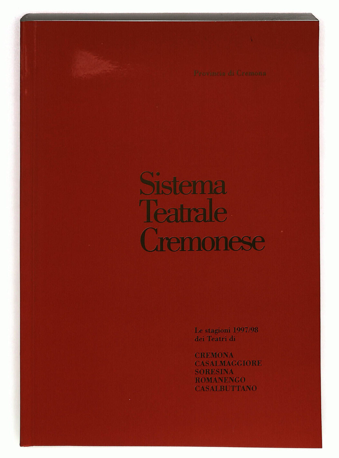 EBOND Sistema Teatrale Cremonese 1997/98 Libro LI028710