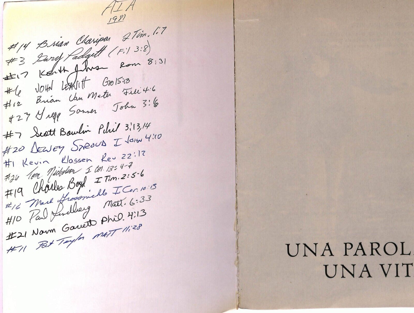 EBOND The Living Bible Una Parola, Una Vita Tip. Poliglotta 1981 Libro LI029113