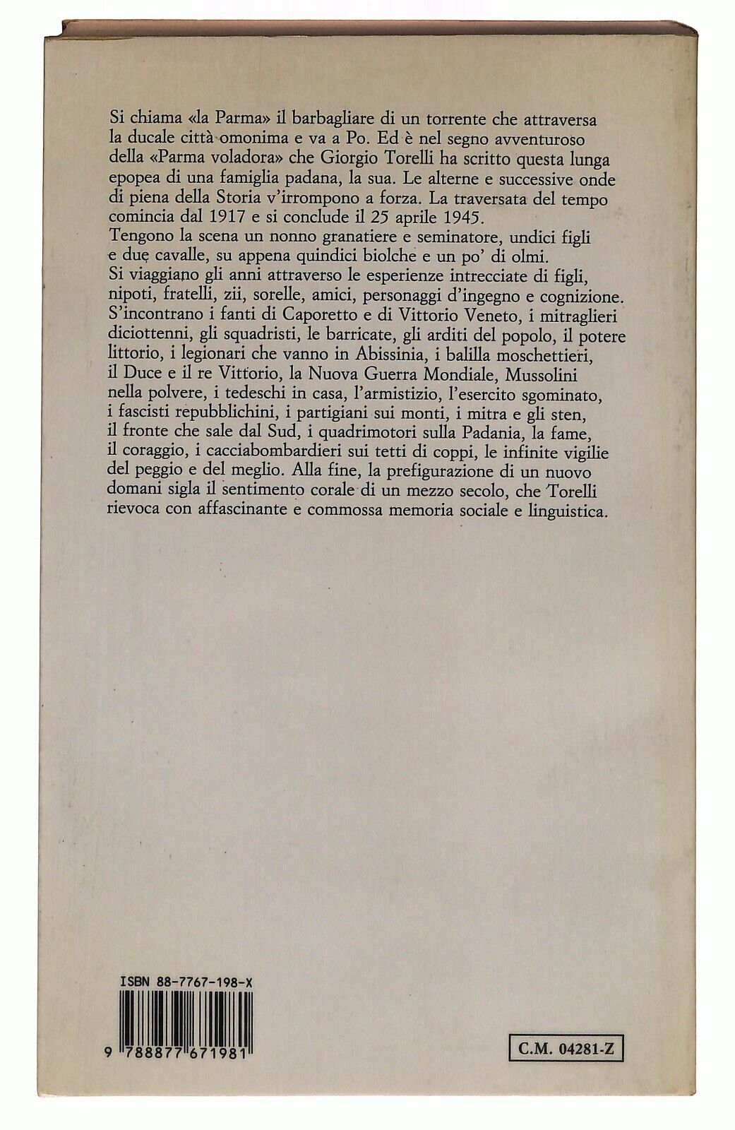 EBOND Torelli Giorgio La Parma Voladora Camunia 1996 Libro LI029164