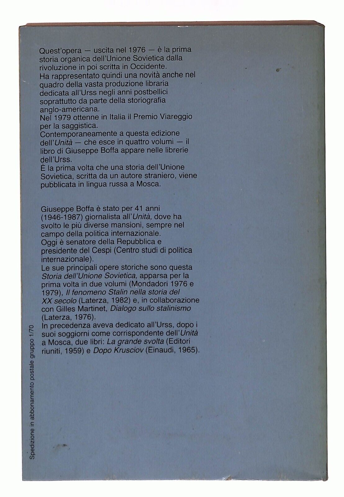 EBOND Storia Dell'unione Sovietica 1945-1964 L'unita1990 Libro LI029205