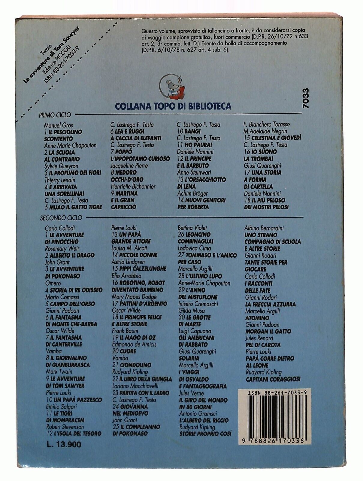 EBOND Le Avventure Di Tom Sawyer Libro LI029364