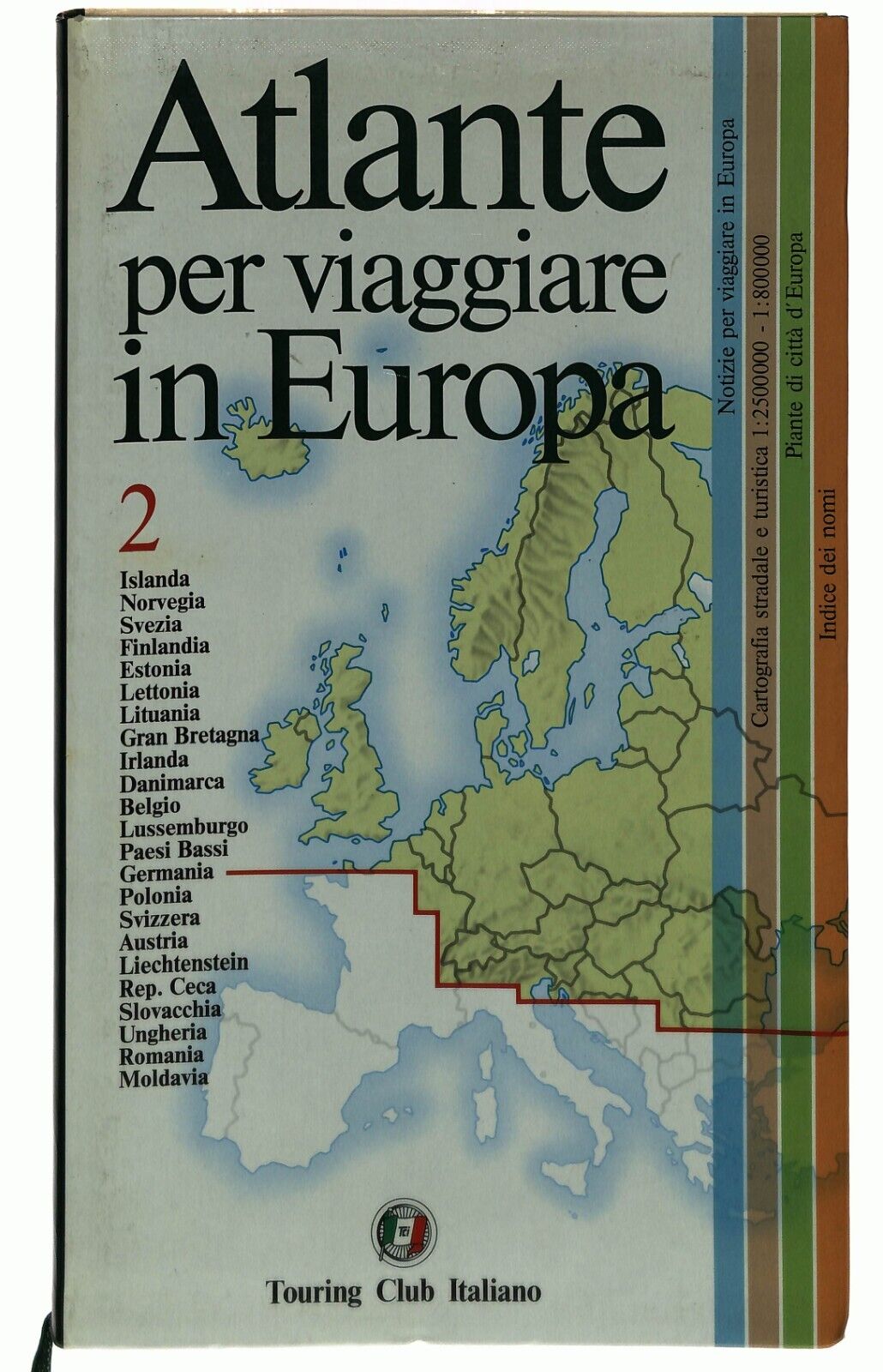 EBOND Atlante Per Viaggiare In Europa Vol.2 Touring Club Italiano Libro LI029507