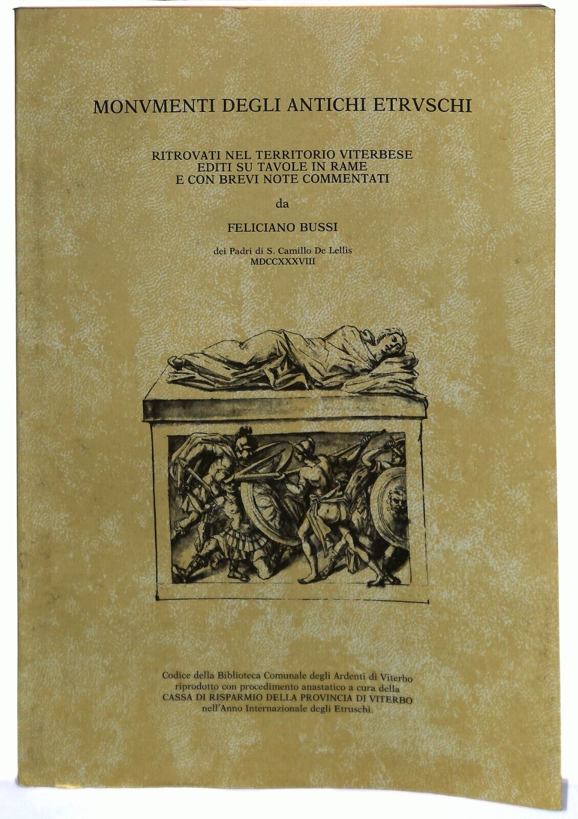 EBOND Monumenti Degli Antichi Etruschi Feliciano Bussi Viterbo Libro LI029558