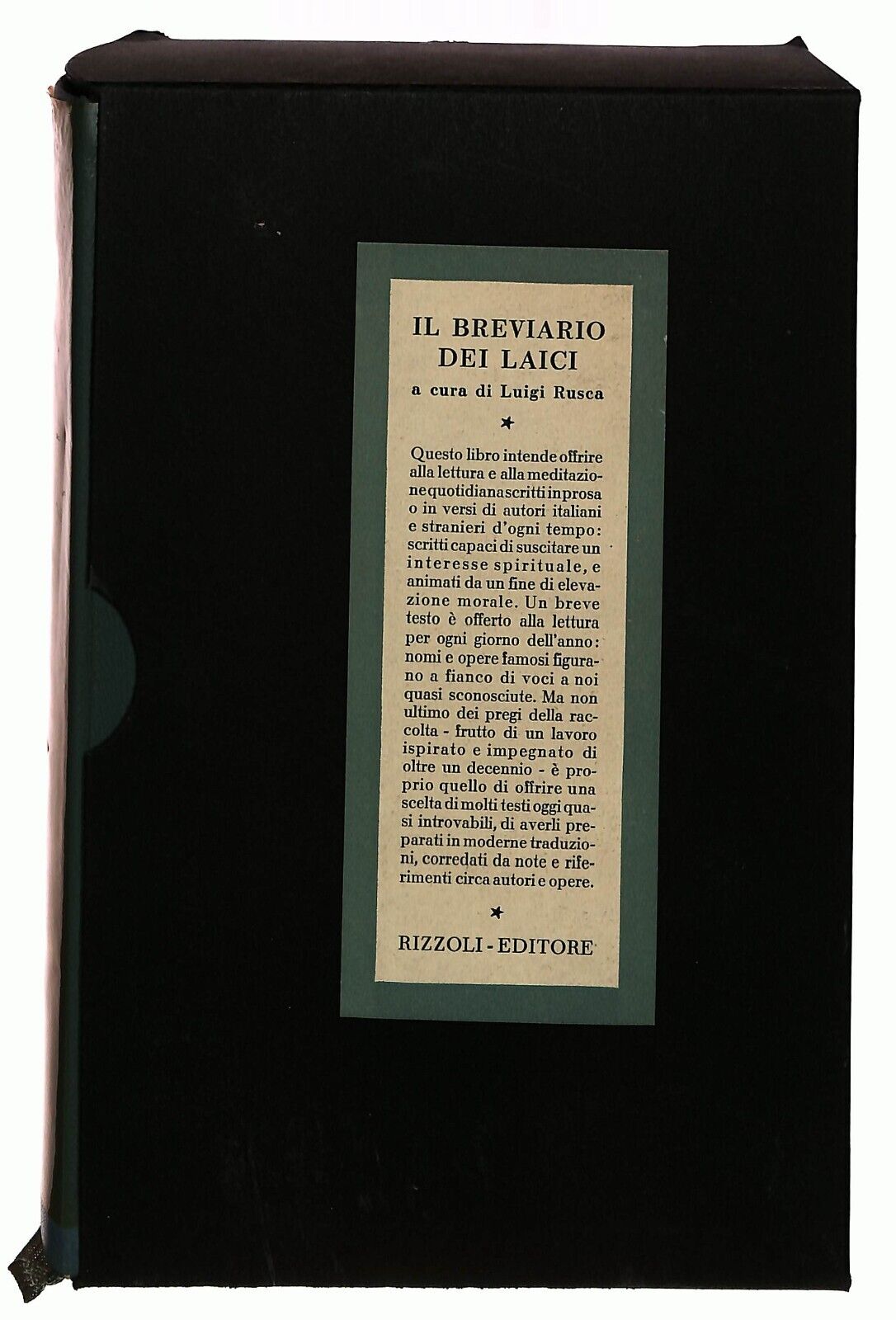 EBOND Il Breviario Dei Laici Prima Edizione Rizzoli 1957 Cofanett Libro LI029608