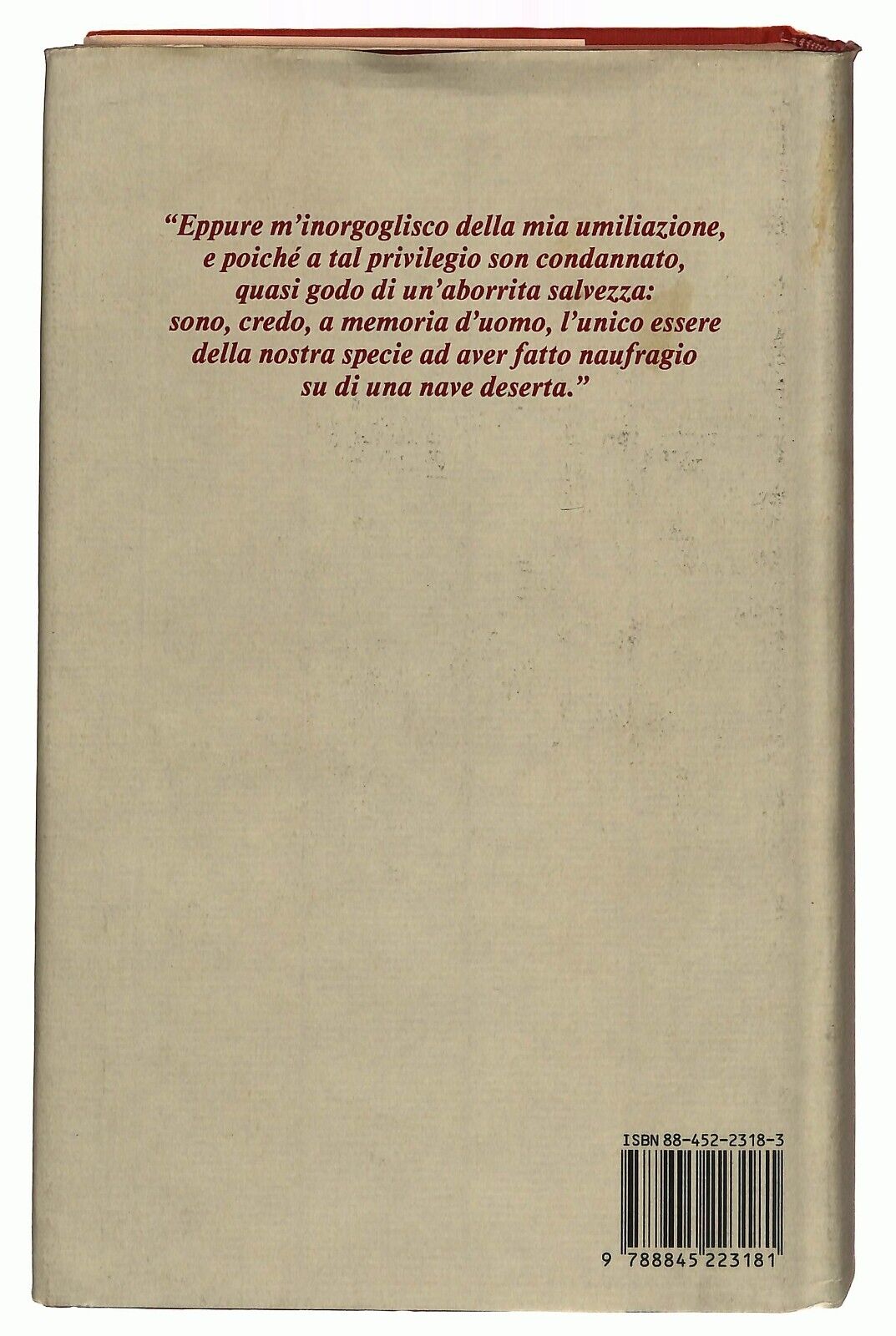 EBOND L'isola Del Giorno Prima Bompiani 1994 Libro LI029808