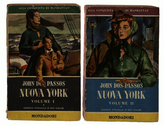 EBOND Nuova York John Dos Passos Vol. 1 e Vol.2 Mondadori 1953 Libro LI030154