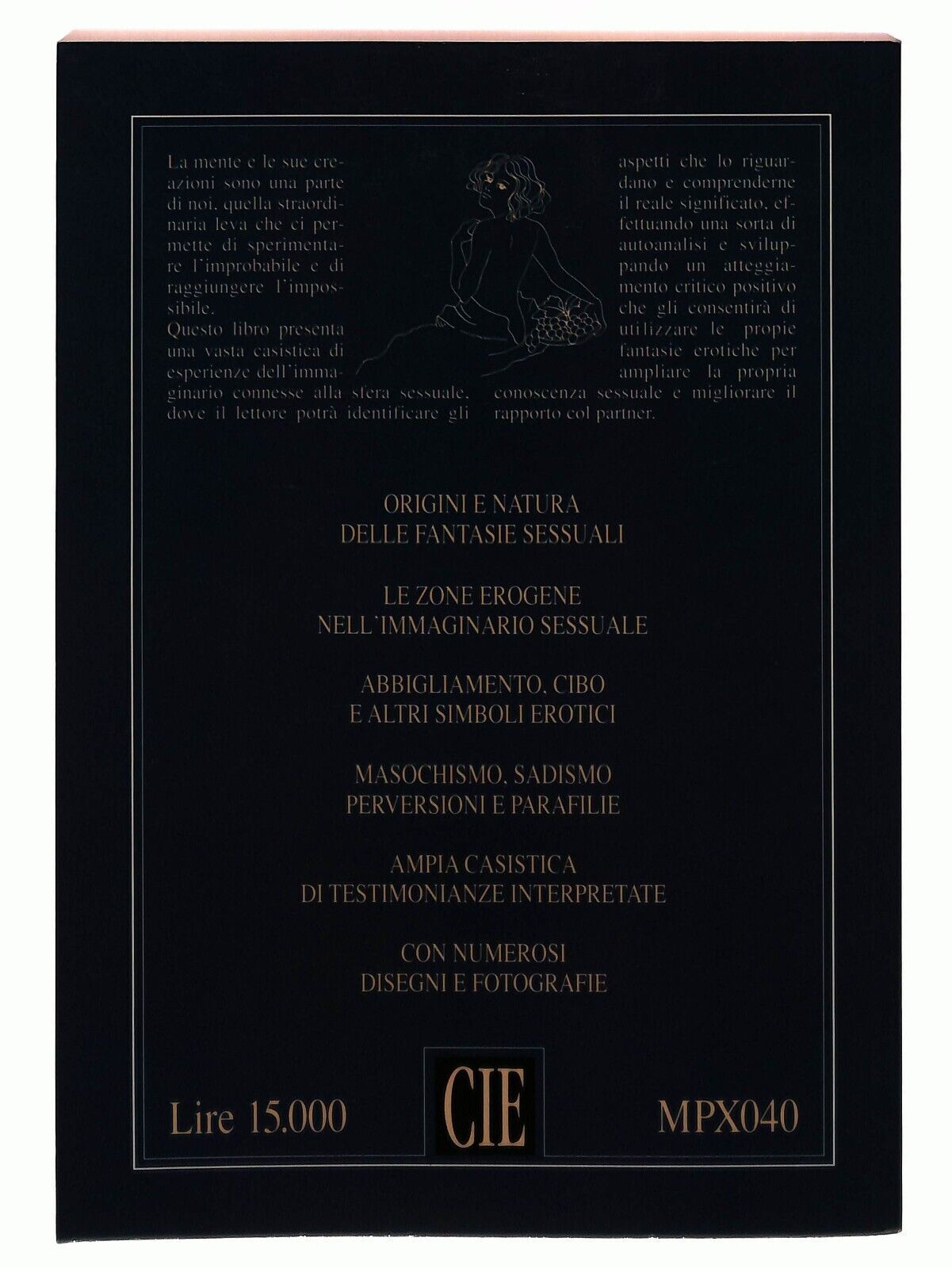 EBOND Sesso e Fantasie Erotiche Karlsonn Cie 1993 Libro LI030451