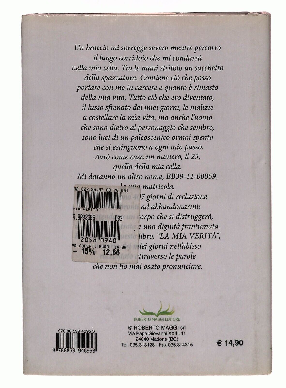 EBOND La Mia Verita Libro LI030512