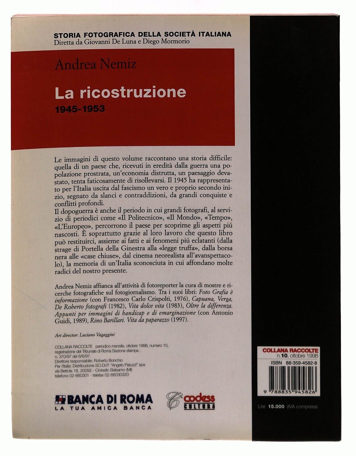 EBOND La Ricostruzione (1945-1953) Libro LI030560