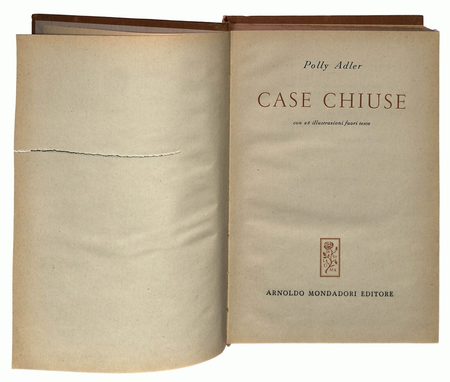EBOND Case Chiuse Polly Adler Mondadori 1955 Libro LI030768